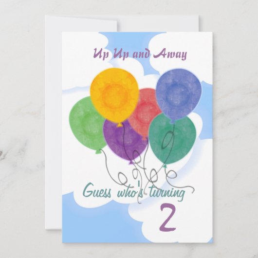 Änderung der Einladung zur Geburtstagspartei (Vorderseite)