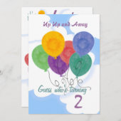 Änderung der Einladung zur Geburtstagspartei (Vorne/Hinten)