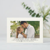 Änderung der Foto-Announcement-Karte Ankündigung (Stehend Vorderseite)