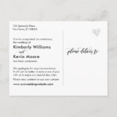 Änderung der geplanten Mandarine Postkarte (Rückseite)