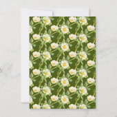 Änderung der geplanten Rose Aquarellfarbenfrohe Ho Einladung (Rückseite)