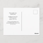 Änderung der Geschäftsadresse für Blue Skyline Postkarte (Rückseite)