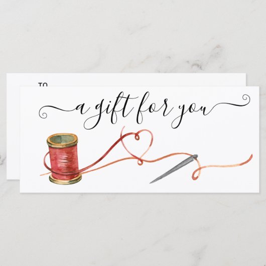 Änderung der Geschenkgutschrift Nähen von Seamstre (Vorne/Hinten)