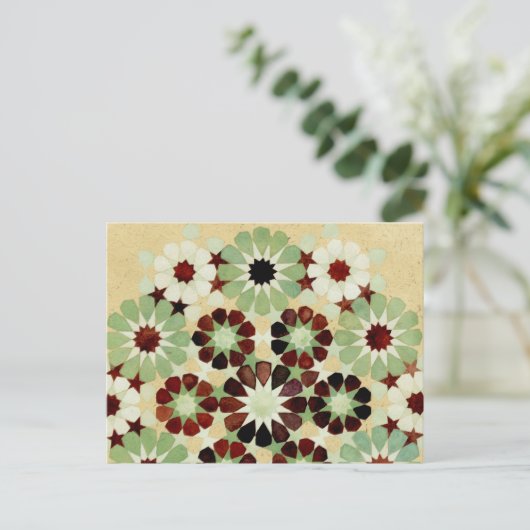 'Änderung der Jahreszeiten' islamische Geometrie n Postkarte (Stehend Vorderseite)