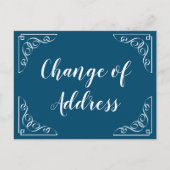 Änderung der Kalligraphieankündigung von Adresssch Ankündigungspostkarte (Vorderseite)