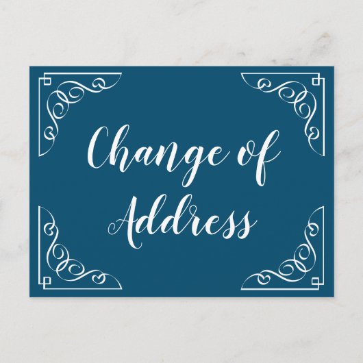 Änderung der Kalligraphieankündigung von Adresssch Ankündigungspostkarte (Vorderseite)