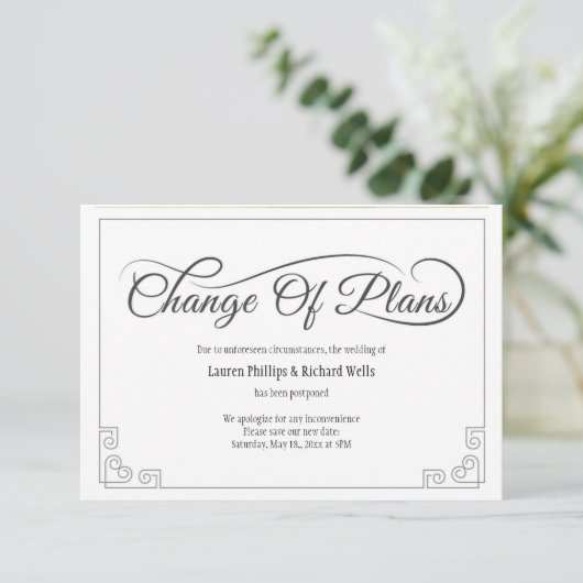 Änderung der Karte (Stehend Vorderseite)