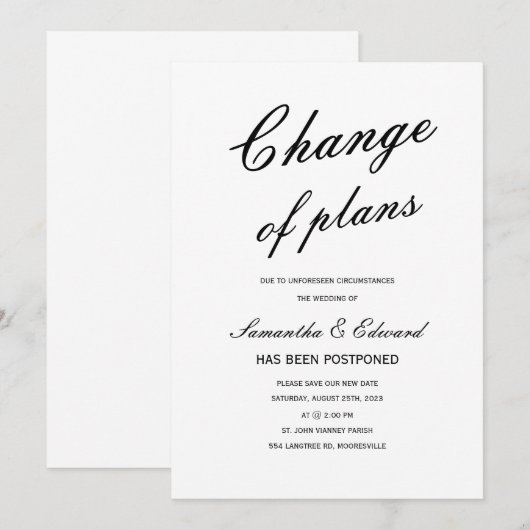 Änderung der Karte (Vorne/Hinten)