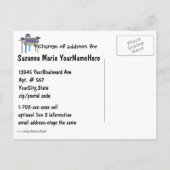 Änderung der Las Vegas-Adresse Ankündigungspostkarte (Rückseite)