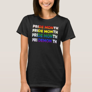 Änderung der monatlichen Demon-LGBT-Parade T-Shirt