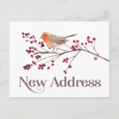 Änderung der neuen Adresse Ankündigungspostkarte (Vorderseite)