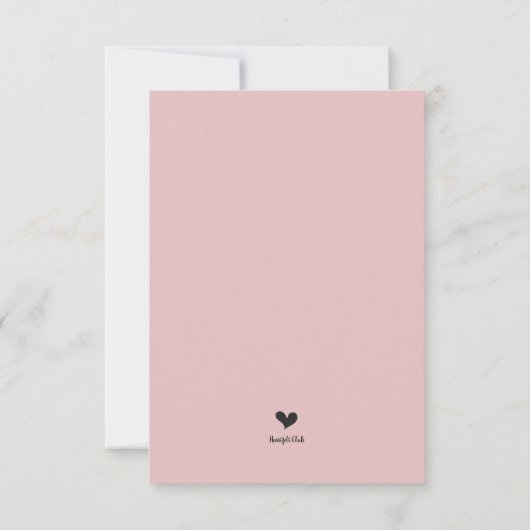 Änderung der Pläne Announcement Card Einladung (Rückseite)