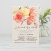 Änderung der Pläne Aquarell Blumendusche durch Pos Einladung (Stehend Vorderseite)