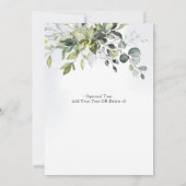 Änderung der Pläne aufgeschoben Eukalyptus Chic Ho Einladung (Rückseite)