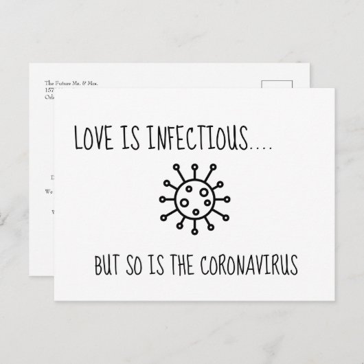 Änderung der Pläne aufgeschoben oder storniert Hoc Postkarte (Vorne/Hinten)