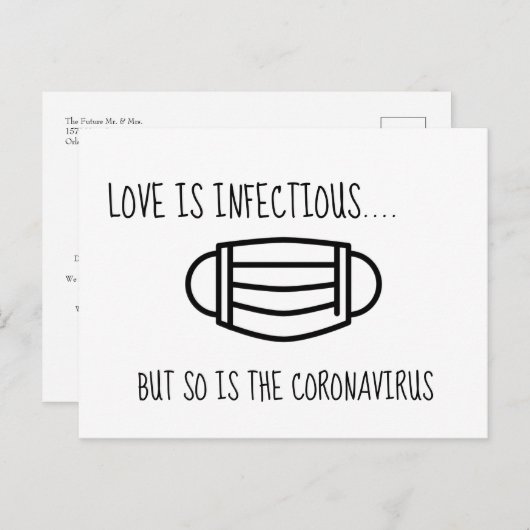 Änderung der Pläne aufgeschoben oder storniert Hoc Postkarte (Vorne/Hinten)