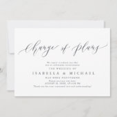 Änderung der Pläne aufgeschobene Hochzeitsankündig Einladung (Vorderseite)