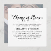 Änderung der Pläne Aufschiebtes Hochzeitereignis-F Ankündigung (Vorne/Hinten)