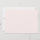 Änderung der Pläne Aufschiebung leicht rosa Ankündigung (Rückseite)