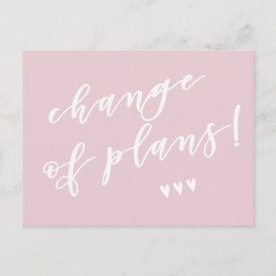 Änderung der Pläne! Aufschub wegen Corona Postkarte