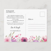 Änderung der Pläne Datum aufgeschoben Ankündigungspostkarte (Rückseite)