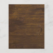 Änderung der Pläne Datum Rustikales Waldgrün-Ereig (Rückseite)