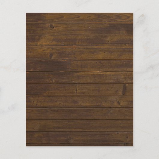 Änderung der Pläne Datum Rustikales Waldgrün-Ereig (Rückseite)