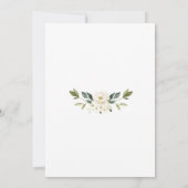 Änderung der Pläne Floral Brautparty verschoben Einladung (Rückseite)