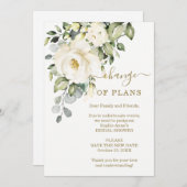 Änderung der Pläne Floral Brautparty verschoben Einladung (Vorne/Hinten)