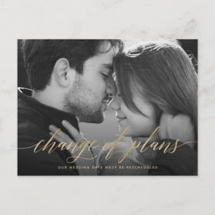 Änderung der Pläne   Foto Hochzeit Postkarte