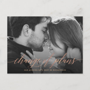 Änderung der Pläne   Foto Hochzeit Postkarte