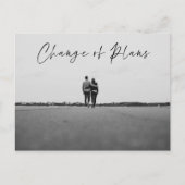 Änderung der Pläne Foto Hochzeitwechsel Postkarte (Vorderseite)