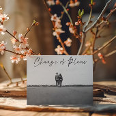 Änderung der Pläne Foto Hochzeitwechsel Postkarte