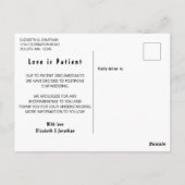 Änderung der Pläne Geometrische farbige Schwerpunk Postkarte (Rückseite)