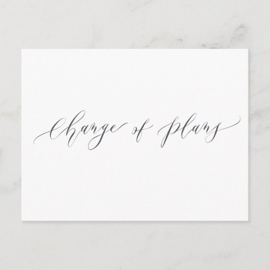 Änderung der Pläne Grüne Hochzeit verschieben Postkarte (Vorderseite)