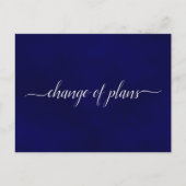 Änderung der Pläne Hochzeit verschoben einfache Ma Ankündigungspostkarte (Vorderseite)