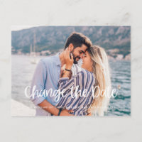 Änderung der Pläne Hochzeitspause Postkarte