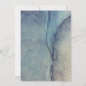 Änderung der Pläne Künstlerische Blues Zurückgeste Einladung (Rückseite)