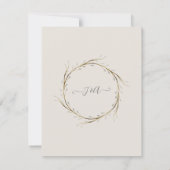 Änderung der Pläne Moderne Grauweiße Blumengärten Einladung (Rückseite)