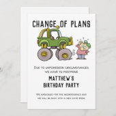 Änderung der Pläne Party Annullierung nach einem S Einladung (Vorne/Hinten)