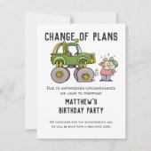 Änderung der Pläne Party Stornierung nach dem Spaß (Vorderseite)