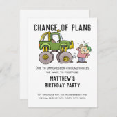 Änderung der Pläne Party Stornierung nach dem Spaß (Vorne/Hinten)