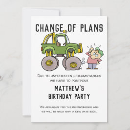 Änderung der Pläne Party Stornierung nach dem Spaß Ankündigung