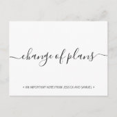 Änderung der Pläne Soziale Finanzierung Save the D Ankündigungspostkarte (Vorderseite)