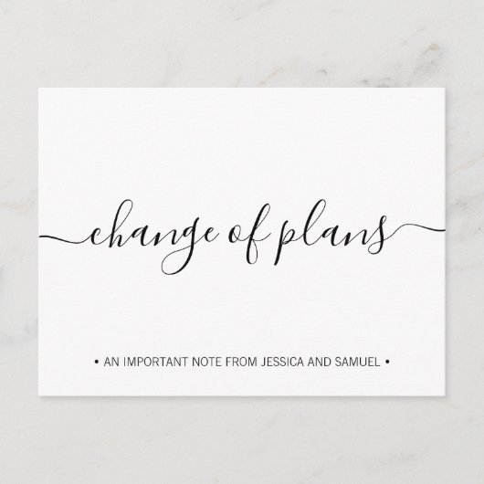 Änderung der Pläne Soziale Finanzierung Save the D Ankündigungspostkarte (Vorderseite)