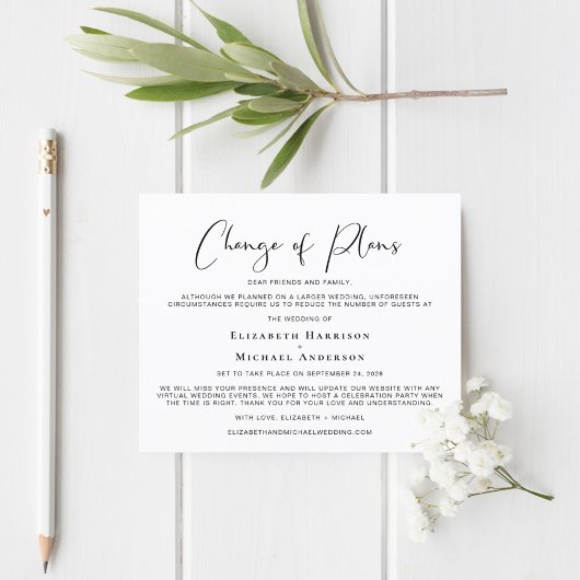 Änderung der Pläne zur Verkündung der Hochzeiten