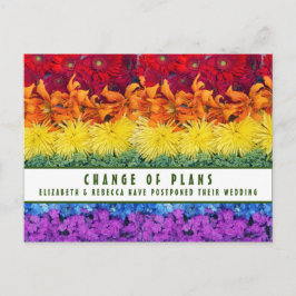 Änderung der planmäßigen Blume Postkarte