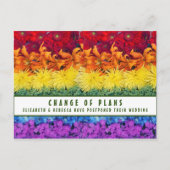 Änderung der planmäßigen Blume Postkarte (Vorderseite)