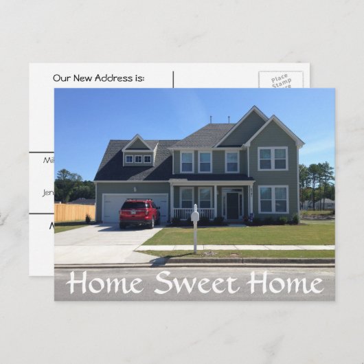 Änderung der Postkarte (Vorne/Hinten)