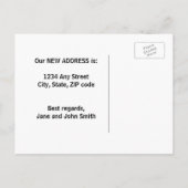 Änderung der Postkarte (Rückseite)